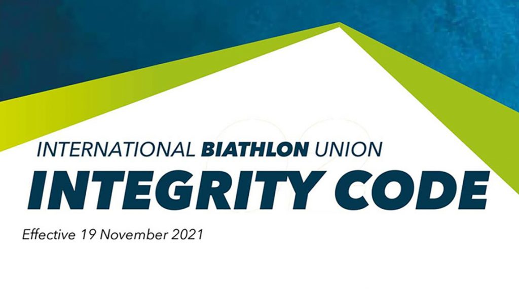 Revised IBU Integrity Code – Biathlon Integrity Unit