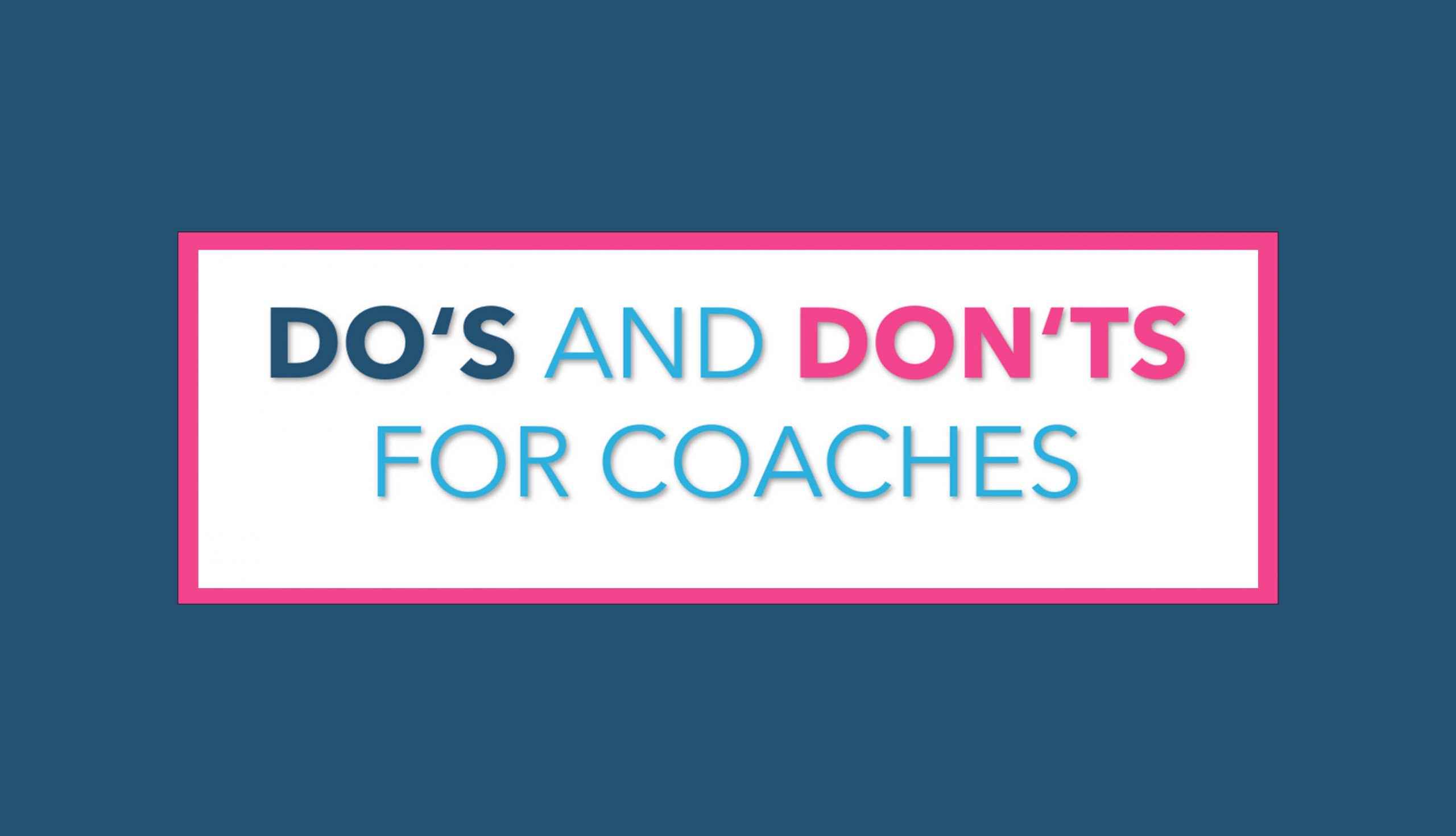 dos and don´ts