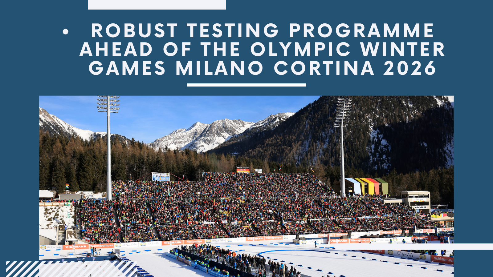 Robust Testing Programme Ahead of the Olympic Winter Games Milano Cortina 2026